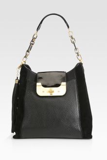 Diane Von Furstenberg Harper Leather Suede Hobo Bag - Lyst