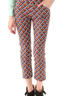 10 Crosby by Derek Lam Lattice Print Cropped Pants - Lyst