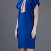 Balenciaga Cutout Detailed Dress in Blue - Lyst