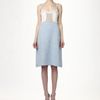 Jil Sander Knit Dress in Blue (multi) - Lyst