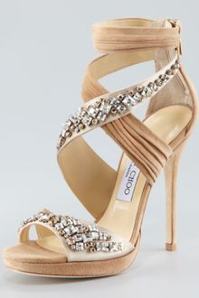 Jimmy Choo Kani Crisscross Platform Sandal - Lyst