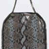 Stella Mccartney Falabella Big Faux Python Tote in Blue (teal) - Lyst