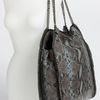 Stella Mccartney Falabella Big Faux Python Tote in Blue (teal) - Lyst