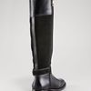Tory Burch Tenley Suede Riding Boot in Black (black black) - Lyst