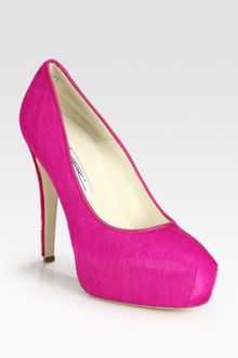 Brian Atwood Maniac Calf Hair Platform Pumps - Lyst