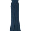 Elie Saab One Shoulder Draped Gown in Blue (black) - Lyst