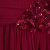 Elie Saab Chiffon Beaded Cap Sleeve Gown in Red (cherry) - Lyst
