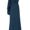 Elie Saab One Shoulder Drape Sleeve Gown in Blue (gold) - Lyst