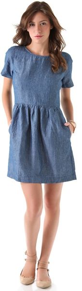 Madewell Chambray Avalon Dress - Lyst