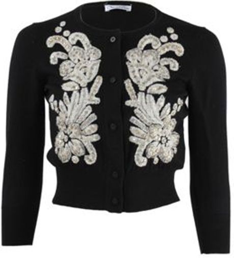 Oscar De La Renta Oscar De La Renta Sweater in Black - Lyst