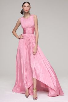 Oscar de la Renta Pleated Gown - Lyst
