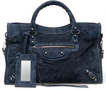 Balenciaga Classic City Suede Bag - Lyst