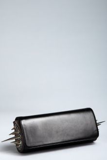 Christian Louboutin  Leather Marquise Spike and Crystal Detail Clutch - Lyst