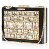Elie Saab Box Crystal Clutch Bag in Gold - Lyst