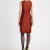 Giambattista Valli Grosgrain Belt Dress in Orange - Lyst