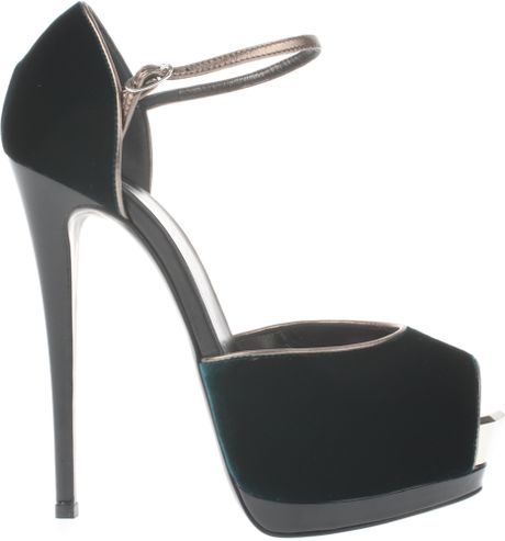 giuseppe zanotti green heels