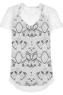 L'Agence Raschel Lace Top - Lyst