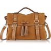Mulberry Tassel Studded Suede Bag in Brown (oak) - Lyst