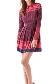 Opening Ceremony Aztec Print Pleated Dress - Lyst