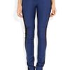 Preen Sonja Midrise Twill Skinny Pants in Blue - Lyst