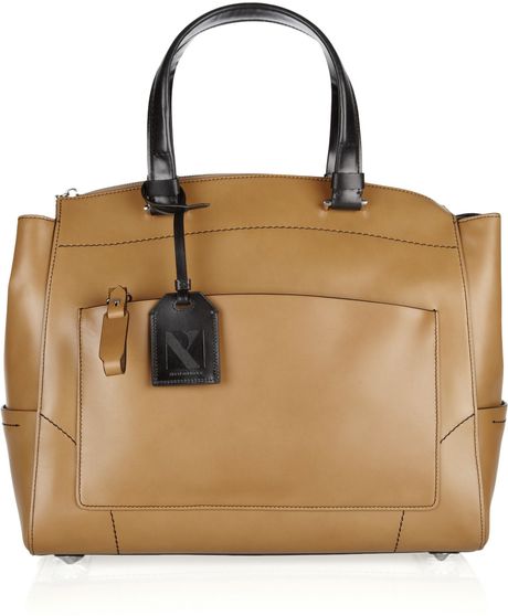 Reed Krakoff Uniform Leather Tote in Beige (camel) - Lyst