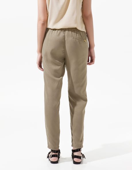 womens khaki jogger pants