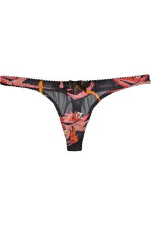 Agent Provocateur Orchid Stretch Silkblend Thong - Lyst