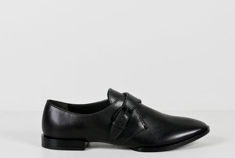 Alexander Wang Monk Strap Flat  in Black (ruby) - Lyst