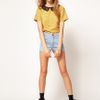 Asos Collection Asos Top With Daisy Print And Crochet Collar in Yellow (multi) - Lyst