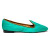 Avec Moderation Mare Calf Hair Dress Slippers in Green - Lyst