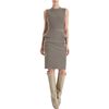Givenchy Peplum Back Dress in Gray (gold) - Lyst