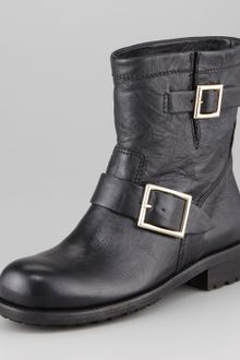 Jimmy Choo Youth Buckled Biker Boot - Lyst