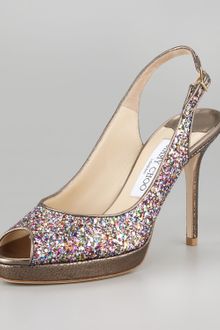Jimmy Choo Nova Multi Glitter Sandal - Lyst