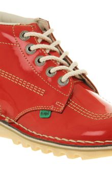 Kickers Kick Hi Womens Red Patent - Lyst
