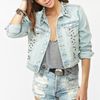 Nasty Gal Nasty Gal X Minkpink Studded Denim Jacket in Blue (denim) - Lyst