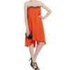 Ted Baker Embellished Drop Hem Dress in Orange - Lyst