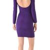 Zac Posen Long Sleeve Dress in Purple (violet) - Lyst