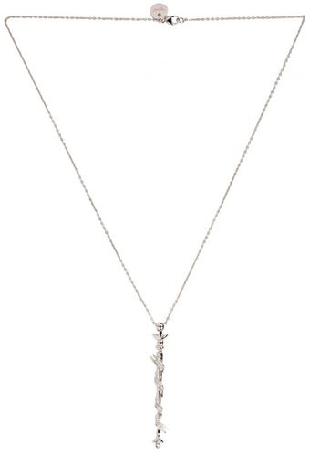 Ana De Costa White Diamond Pendant Necklace - Lyst