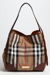 Burberry Check Print Tote