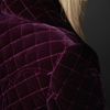 Burberry Prorsum Velvet Quilted Blanket Coat in Purple - Lyst