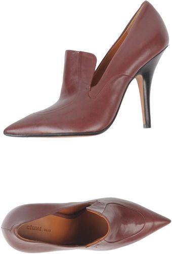 Celine Moccasins with Heel - Lyst