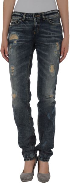 D&g Denim Pants in Blue - Lyst