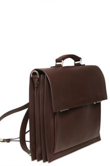 Ferragamo Leather Briefcase Backpack - Lyst
