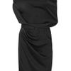 Halston Heritage Oneshoulder Satin Dress in Black - Lyst