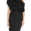 Halston Heritage Oneshoulder Satin Dress in Black - Lyst
