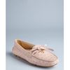 Prada Powder Ostrich Skin Logo Loafers in Pink (powder) - Lyst