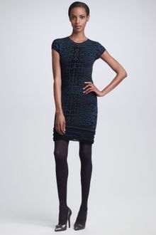 Roberto Cavalli Leopard-Print Sheath Dress - Lyst