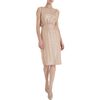 Barbara Tfank Lamé Dress in Pink (blush) - Lyst