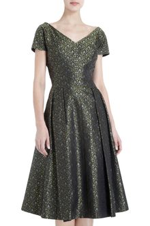 Barbara Tfank Floral Jacquard Dress - Lyst