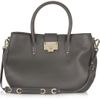 Jimmy Choo Rania Texturedleather Tote in Gray - Lyst